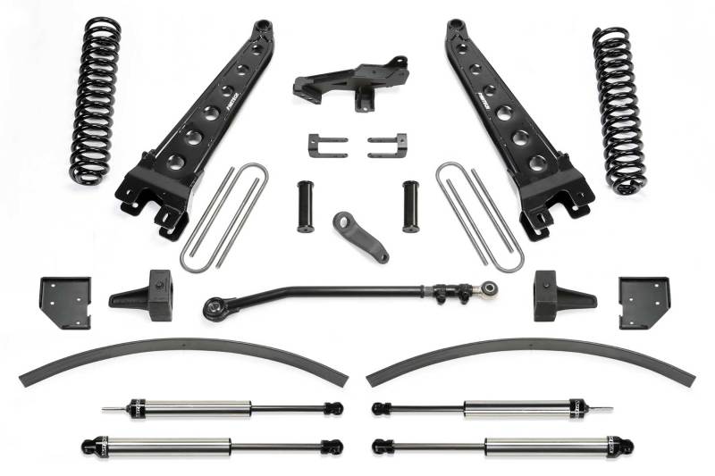 Fabtech 17-21 Ford F250/F350 4WD Diesel 8in Rad Arm Sys w/Coils & Dlss Shks - eliteracefab.com