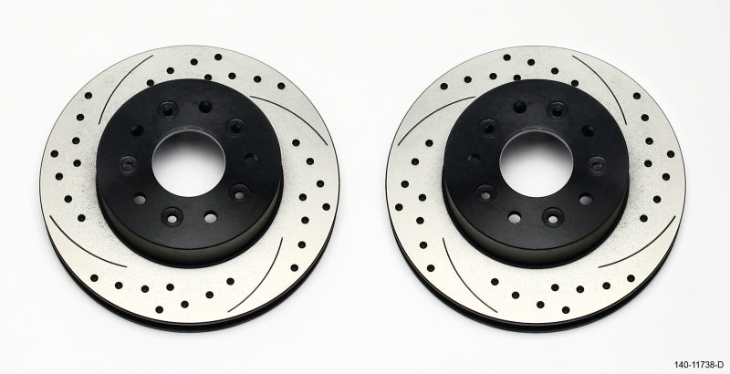 Wilwood Rotor Kit Front-Drilled 65-82 Corvette C2/C3 (1Pc Rotors) Wilwood