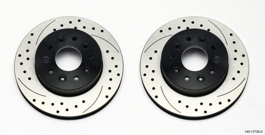 Wilwood Rotor Kit Front-Drilled 65-82 Corvette C2/C3 (1Pc Rotors) Wilwood