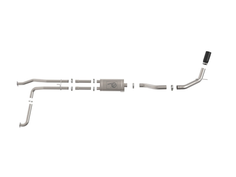 aFe MACHForce XP Exhausts Cat-Back SS-409 Nissan Titan XD 16-19 V8-5.6L - Black aFe