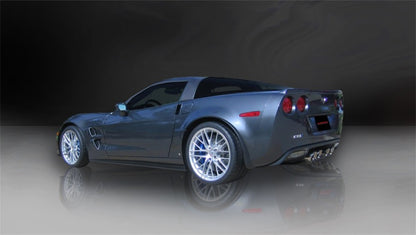 Corsa 12-13 Chevrolet Corvette C6 ZR1 Sport Cat-Back Dual Rear Exit w/ Twin 4.0in Pol Tips CORSA Performance