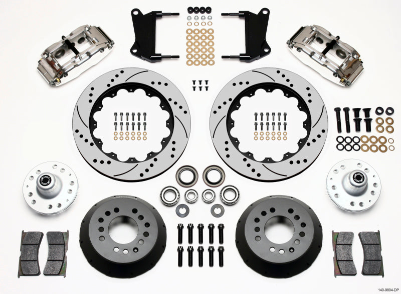 Wilwood Narrow Superlite 6R Front Hub Kit 14.00in Drill Pol 67-69 Camaro 64-72 Nova Chevelle Wilwood