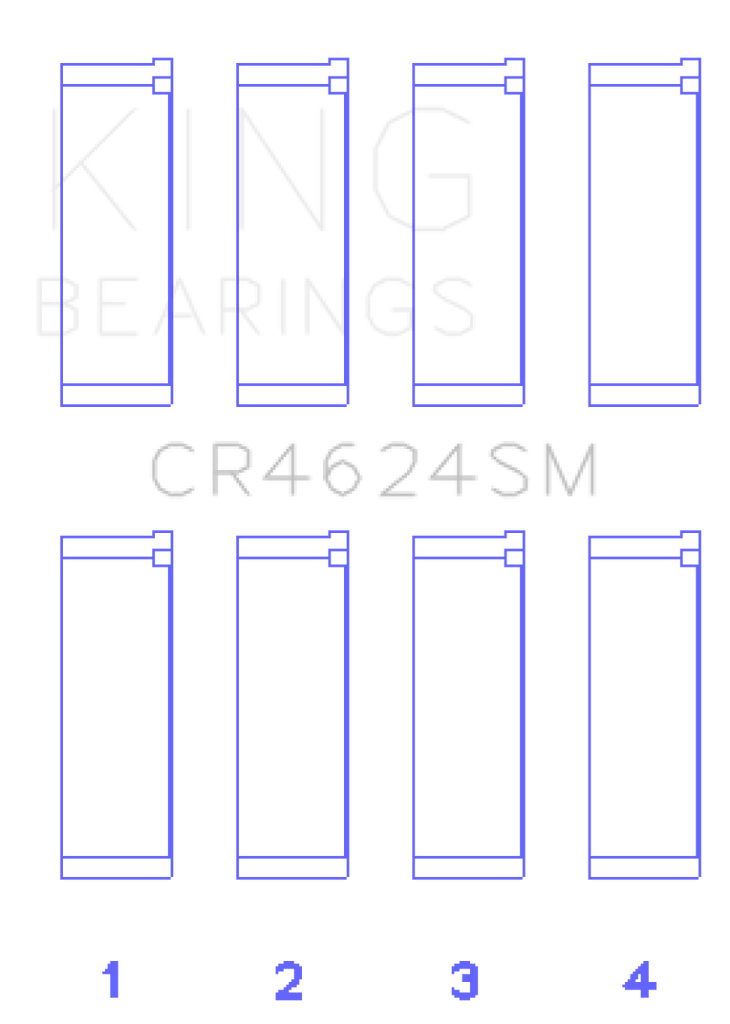 King Hyundai G4KE / G4KC Rod Bearings (Set of 4) - eliteracefab.com