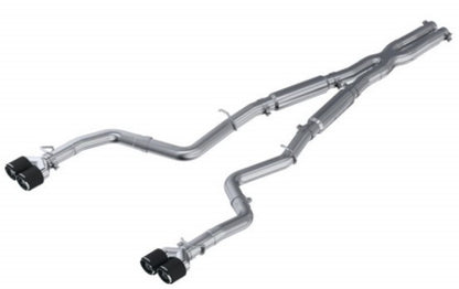 MBRP 15-16 Dodge Challenger RT 5.7L T304 SS 3in Dual Rear Cat-back CF Quad Tips - Street - eliteracefab.com