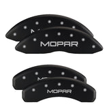 MGP 4 Caliper Covers Engraved Front & Rear With out stripes/Dodge Red finish silver ch