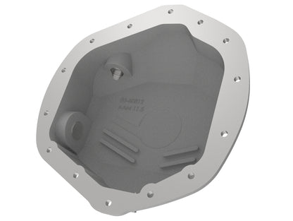 aFe Street Series Rear Differential Cover Raw w/ Machined Fins 01-18 GM Diesel Trucks V8-6.6L (td) - eliteracefab.com