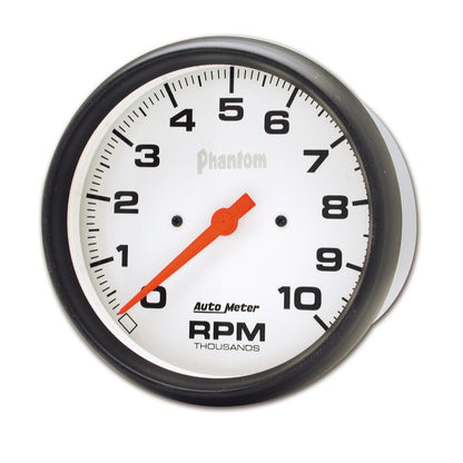 Autometer Phantom 5in 10000 RPM In-Dash Electronic Single Range Tachometer 5898