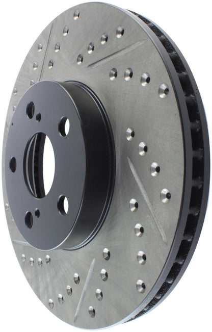 StopTech 03-08 Pontiac Vibe / 05-09 Scion tc Right Front Slotted & Drilled Rotor Stoptech