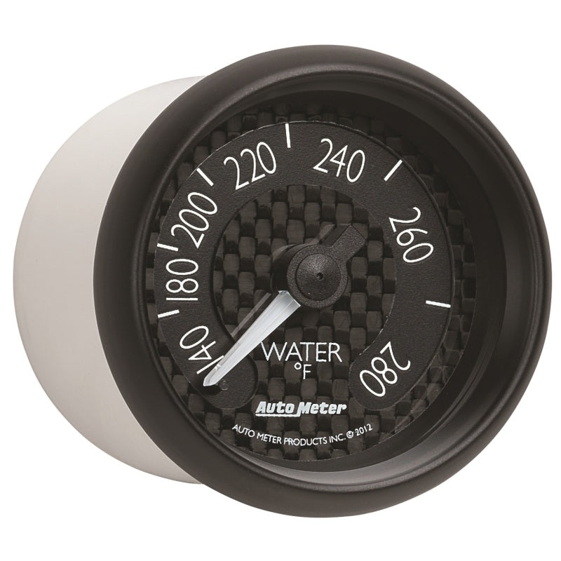 Autometer GT Series 52mm Mechanical 140-280 Deg F Water Temperature Gauge 8031