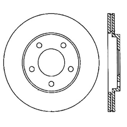 StopTech Power Slot 05-10 Mustang V6/4.0L / GT V8-4.6L Rear Right Slotted Rotor - eliteracefab.com