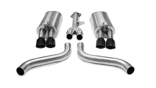 Corsa 86-91 Chevrolet Corvette C4 5.7L V8 L98 Black Sport Cat-Back Exhaust CORSA Performance
