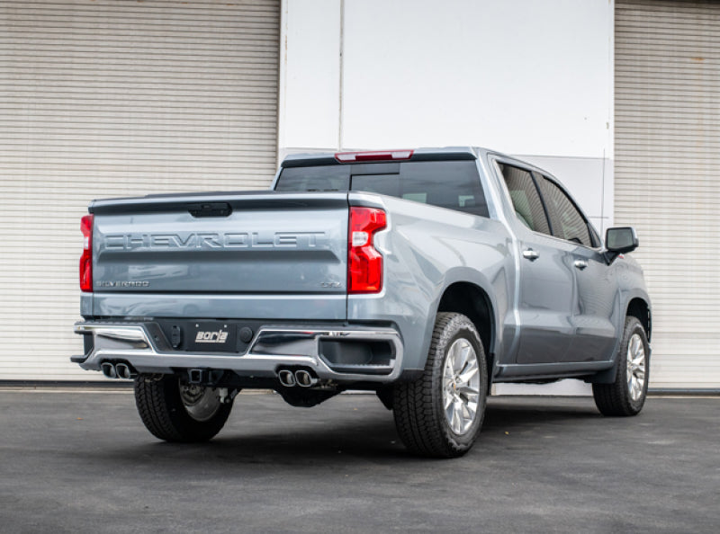 Borla 2019 Chevrolet Silverado 1500 6.2 w/ 147in WB 2.75in S-Type Catback Exhaust - Quad Square Tips - eliteracefab.com