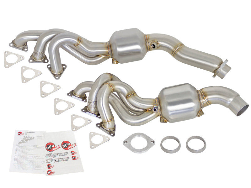 aFe Twisted Steel Headers (Catted) 01-06 BMW M3 L6-3.2L S54 aFe