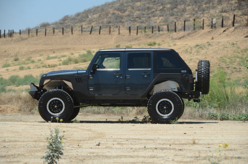 DV8 Offroad 07-18 Jeep Wrangler JK 2 Piece Fast Back Hard Top 4 Door - Black