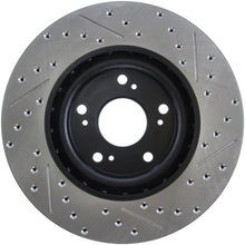 Load image into Gallery viewer, STOPTECH 02-06 ACURA RSX TYPE S / 06-09 HONDA CIVIC SI SLOTTED &amp; DRILLED RIGHT FRONT ROTOR, 127.40057R - eliteracefab.com