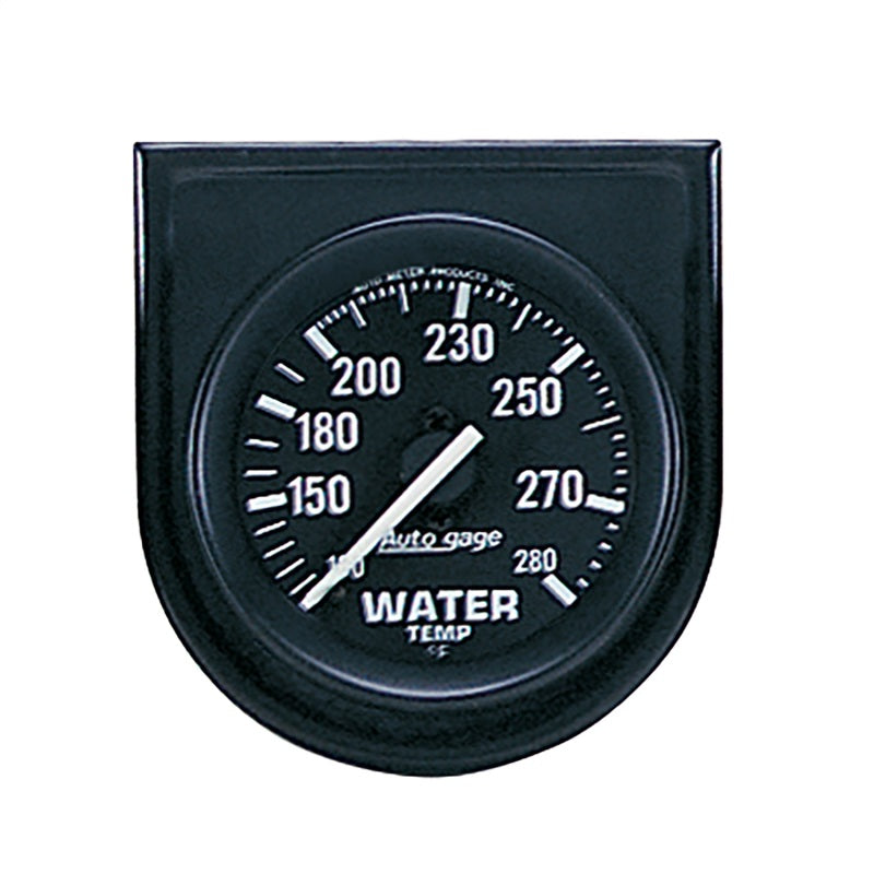 Autometer AutoGage 52.4mm Mechanical 100-280 Deg F Water Temp Gauge - Black 2333
