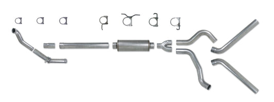 Diamond Eye KIT 4in TB DUAL AL: 94-97 FORD 7.3L F250/F350 PWRSTROKE NFS W/ CARB EQUIV STDS Diamond Eye Performance