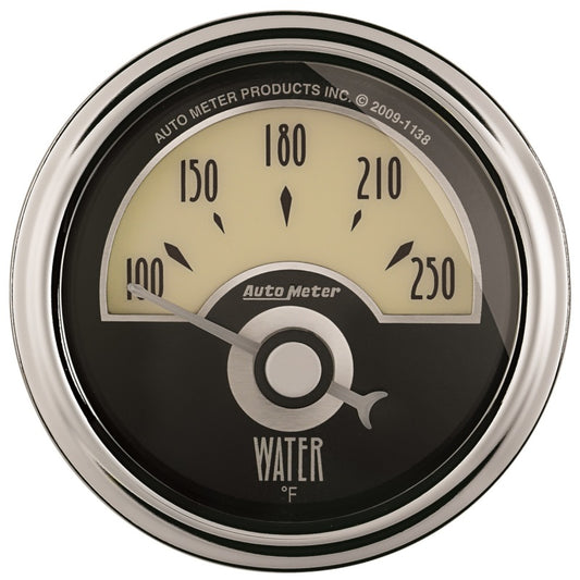 AutoMeter Gauge Water Temp 2-1/16in. 250 Deg. F Elec Cruiser Ad 1136