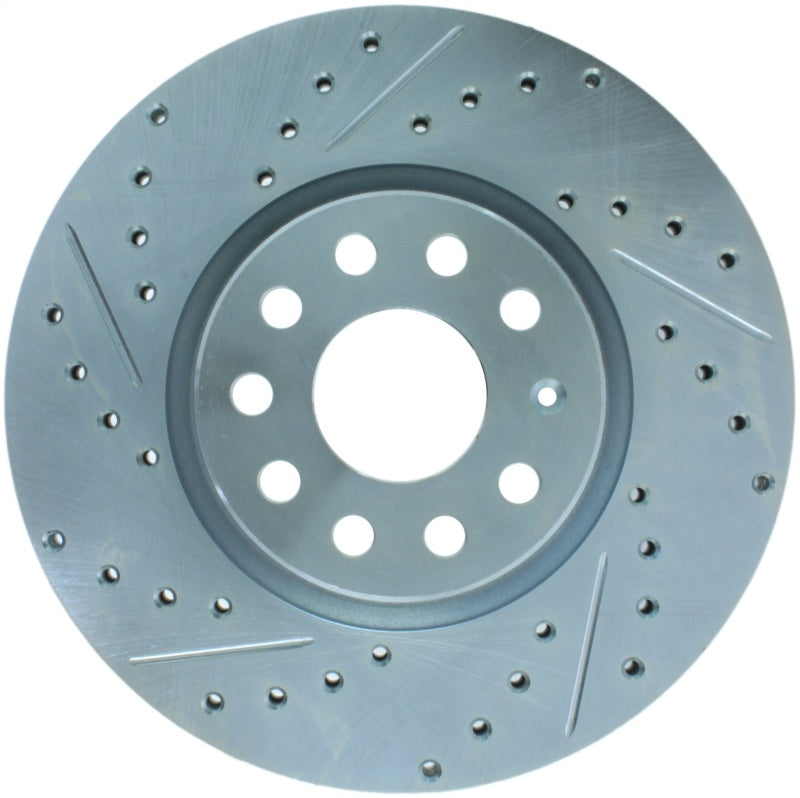 StopTech Select Sport 06-17 Volkswagen Jetta Slotted & Drilled Front Right Rotor - eliteracefab.com