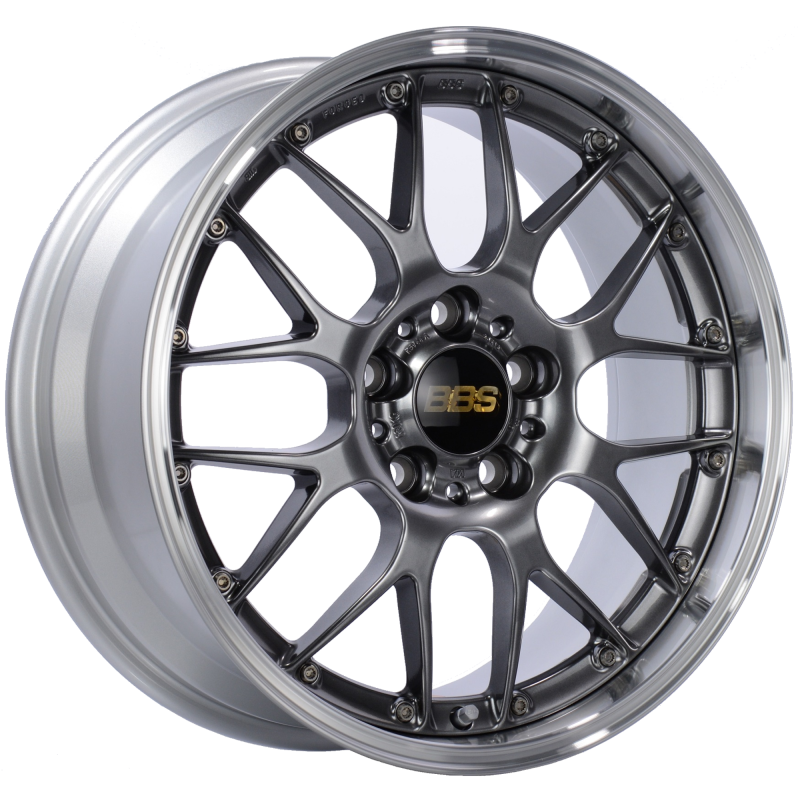 BBS RS-GT 20x8.5 5x114.3 ET43 Diamond Black Center Diamond Cut Lip Wheel -82mm PFS/Clip Required RS983DBPK