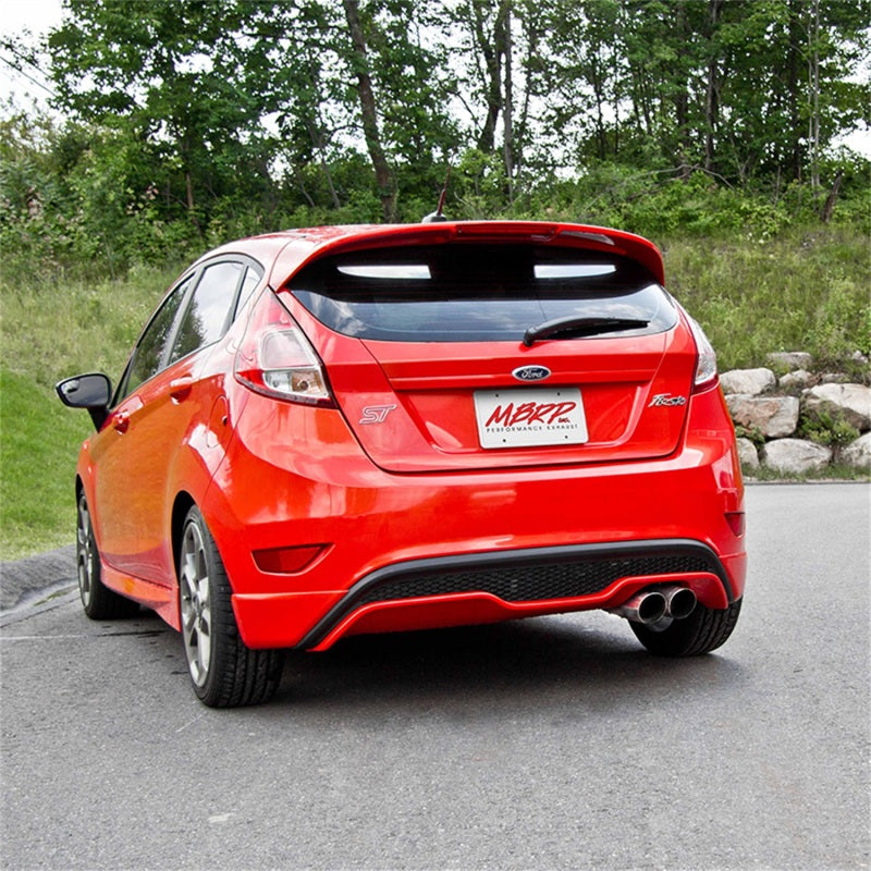 MBRP 14-19 Ford Fiesta ST 1.6L EcoBoost 3in Dual Outlet T409 Cat Back - eliteracefab.com