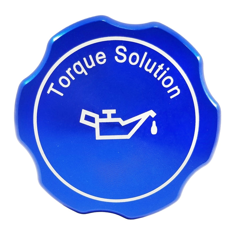 Torque Solution Billet Oil Cap 89+ Subaru - Blue - eliteracefab.com