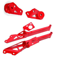 BMR SUSPENSION IRS SUBFRAME SUPPORT BRACE RED (2015+ MUSTANG) - eliteracefab.com