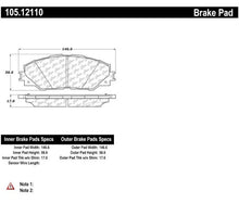 Load image into Gallery viewer, POSIQUIET 09-10 PONTIAC VIBE / 11-13 SCION TC / 09-12 TOYOTA MATRIX FRONT CERAMIC BRAKE PADS, 105.12110 - eliteracefab.com