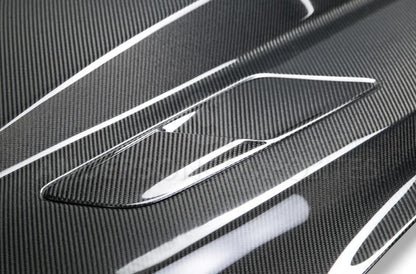 Anderson Composites 15-17 Ford Mustang (Excl. GT350/GT350R) Double Sided Carbon Fiber Cowl Hood Anderson Composites
