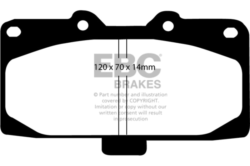 EBC 02-04 Mercedes-Benz C32 AMG (W203) 3.2 Supercharged Ultimax2 Front Brake Pads - eliteracefab.com