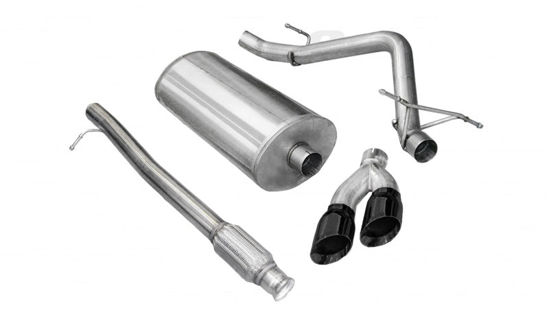 Corsa 10-13 Chevrolet Silverado Crew Cab/Short Bed 1500 4.8L V8 Black Sport Cat-Back Exhaust CORSA Performance