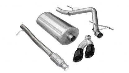 Corsa 10-13 Chevrolet Silverado Crew Cab/Short Bed 1500 4.8L V8 Black Sport Cat-Back Exhaust CORSA Performance