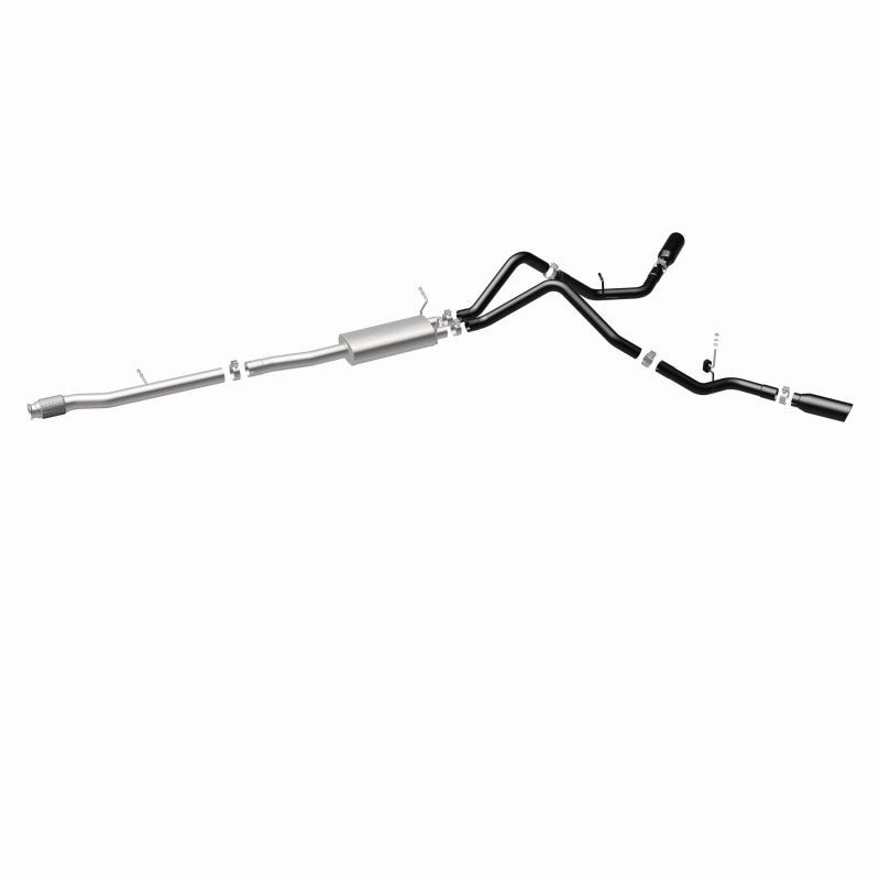 MagnaFlow SYS Cat-Back 3.5in Black Dual Split Rear Tips 14-15 Chevy Silverado/GMC Sierra 4.3L-5.3L Magnaflow