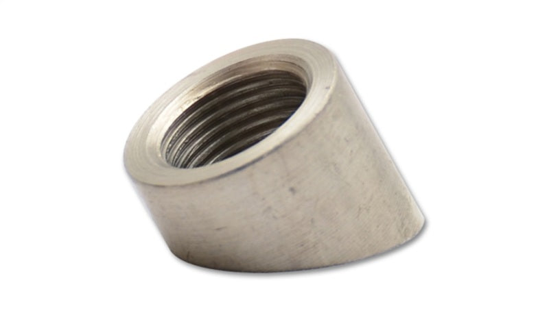 Vibrant 45 deg. Angled Oxygen Sensor Weld Bungs T304 SS (M18 x 1.5 thread) - Bulk Pack of 5 pcs. - eliteracefab.com