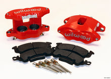 Load image into Gallery viewer, Wilwood D52 Front Caliper Kit - Red 2.00 / 2.00in Piston 1.28in Rotor - eliteracefab.com