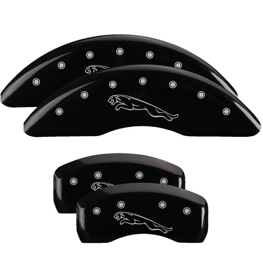 MGP 4 Caliper Covers Engraved Front & Rear Acura Black Finish Silver Char 2017 Acura RDX MGP