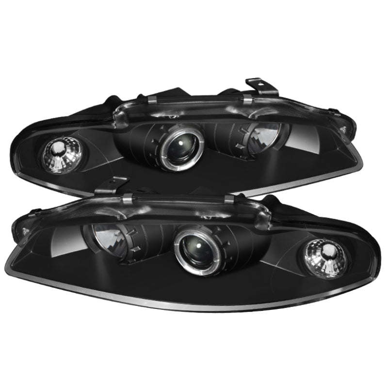 Spyder Mitsubishi Eclipse 97-99 Projector Headlights LED Halo Black High H1 Low H1 PRO-YD-ME97-HL-BK - eliteracefab.com