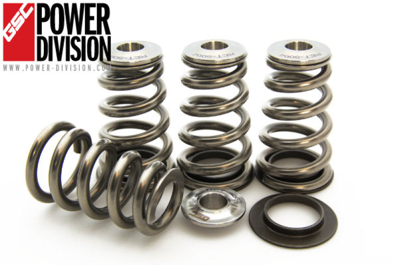 GSC P-D Mitsubishi 4B11T High Pressure Single Conical Valve Spring and Ti Retainer Kit - eliteracefab.com