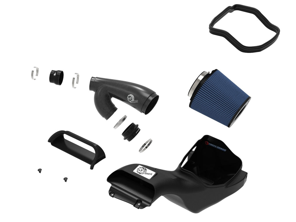 aFe 17-20 Ford F-150/Raptor Track Series Carbon Fiber Cold Air Intake System With Pro 5R Filters - eliteracefab.com