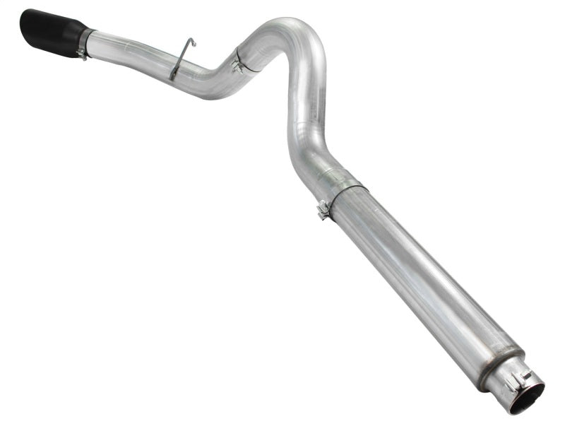 aFe ATLAS 5 IN Aluminized Steel DPF-Back Exhaust System w/Black Tip for 2008-2010 F-250/F-350/F-450/F-550 6.4L - 49-03054-B