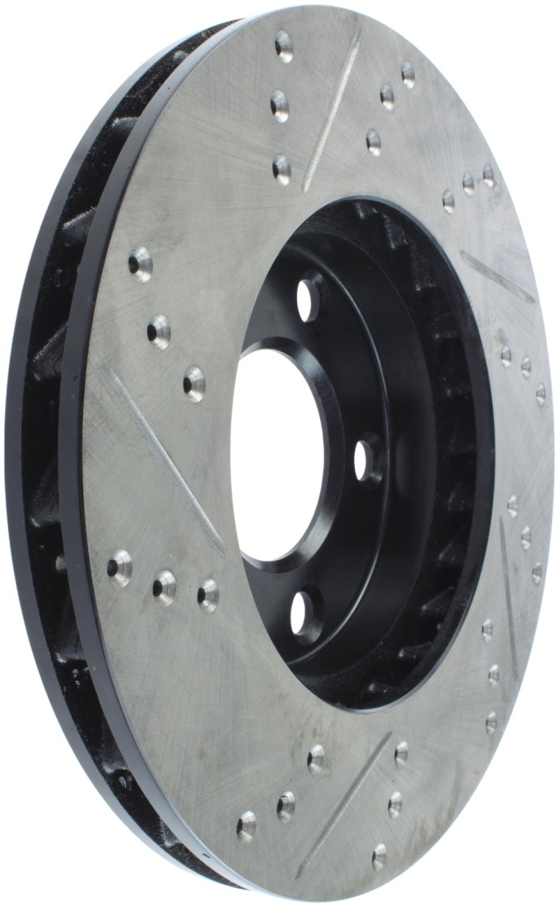 StopTech 94-04 Ford Mustang (exc Cobra & Bullitt) Front Left Slotted & Drilled Rotor Stoptech