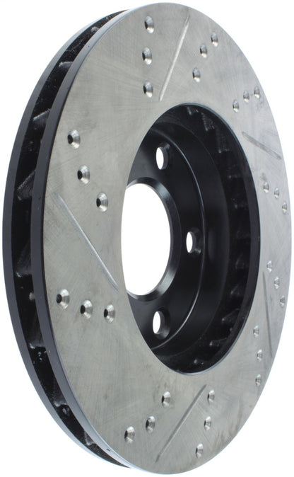 StopTech 94-04 Ford Mustang (exc Cobra & Bullitt) Front Left Slotted & Drilled Rotor Stoptech