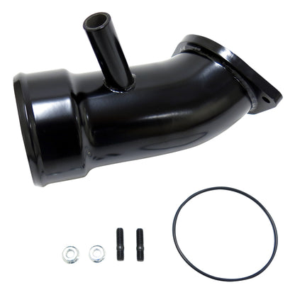 Wehrli 17-19 Chevrolet 6.6L L5P Duramax 3.5in Intake Horn w/PCV Port - Gloss Black - eliteracefab.com