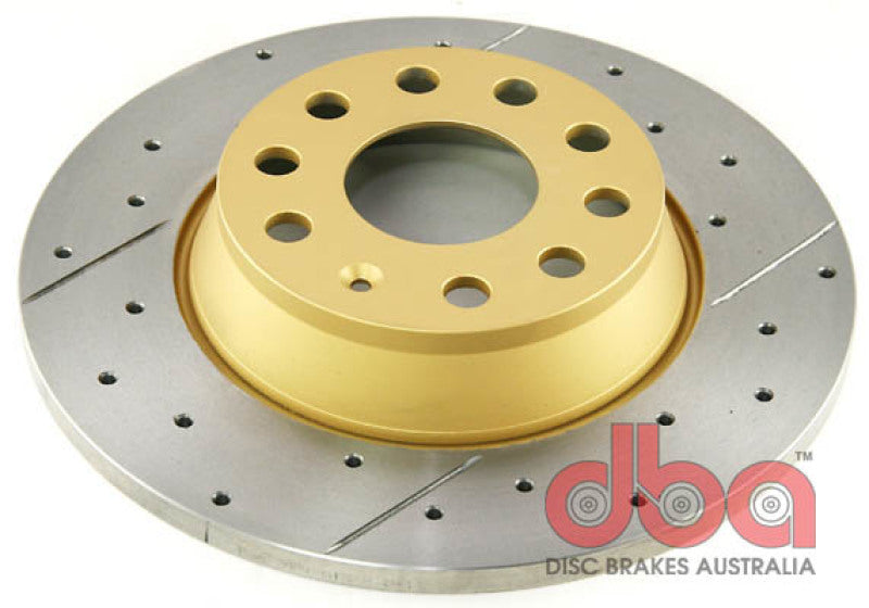 DBA 06-09 Volkswagen GTI Rear Drilled & Slotted Street Series Rotor DBA