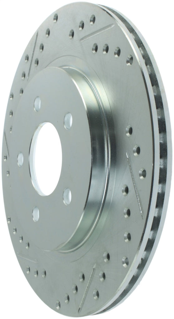 StopTech Select Sport 05-10 Ford Mustang GT Slotted and Drilled Rear Right Rotor - eliteracefab.com