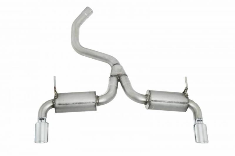 Gibson 14-20 Jeep Cherokee 3.2L 2.5in/2.25in Cat-Back Dual Split Exhaust - Stainless - eliteracefab.com