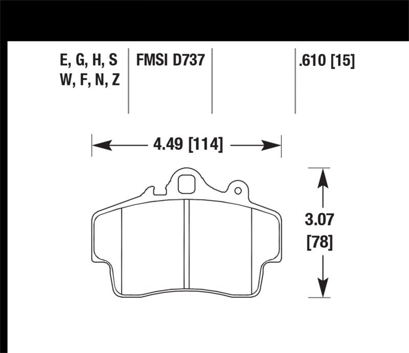 Hawk 97-08 Porsche Boxster DTC-60 Compound Front Brake Pads - eliteracefab.com