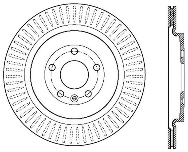 StopTech 2013-2016 Ford Taurus SHO Slotted Sport Rear Right Brake Rotor Stoptech