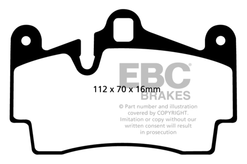 EBC 11-15 Audi Q7 3.0 Supercharged Ultimax2 Rear Brake Pads - eliteracefab.com