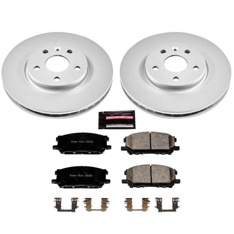 Power Stop 04-06 Lexus RX330 Front Z17 Evolution Geomet Coated Brake Kit - eliteracefab.com